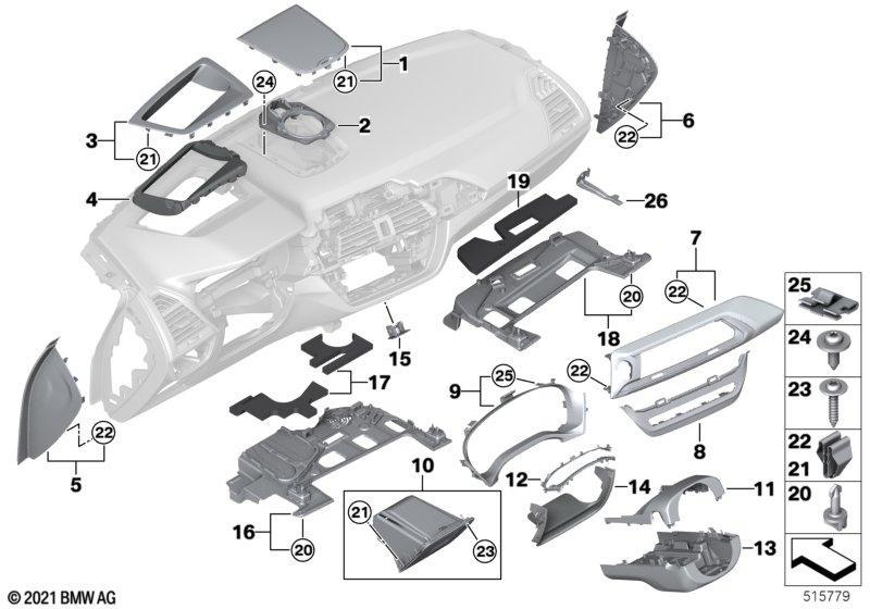 Anbauteile Instrumententafel