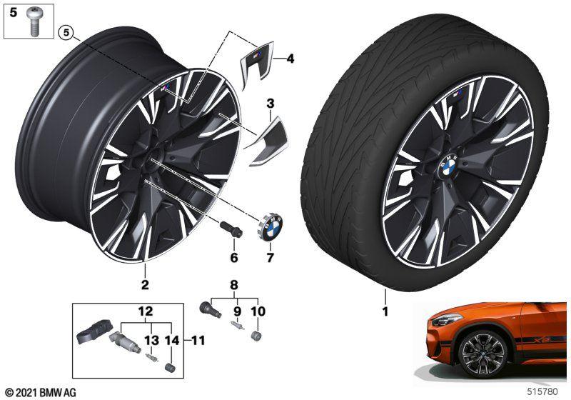 BMW LA wheel aerodynamics 890M - 20"