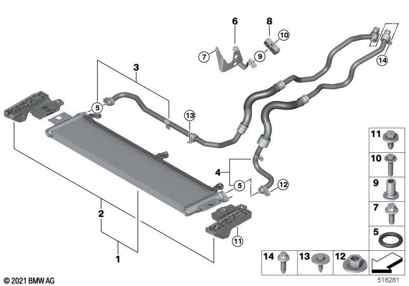 Motorölkühler/Ölkühlerleitung