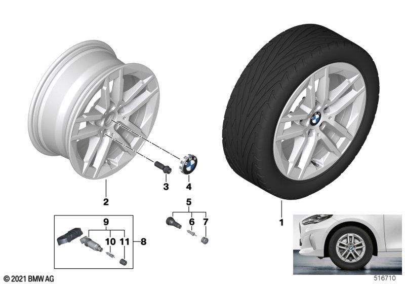 BMW LM Rad Doppelspeiche 186 - 16"