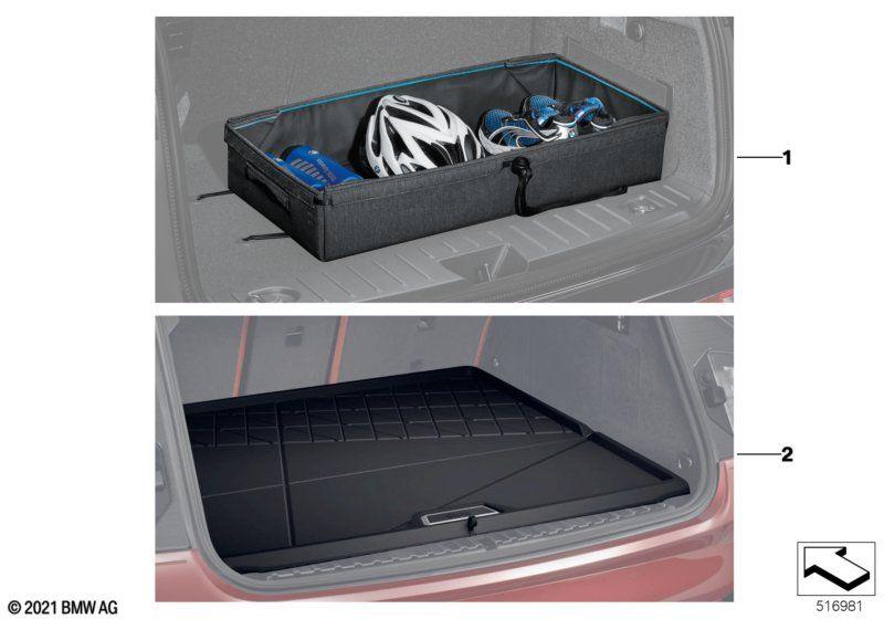 Fitted luggage compartment mat