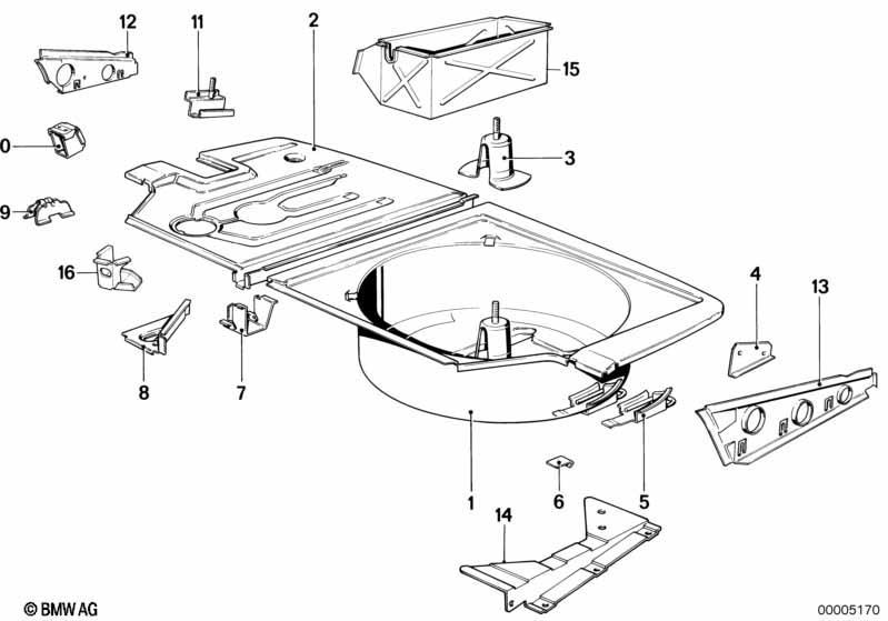 Gepäckraumboden Anbauteile