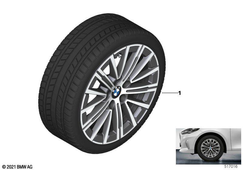 Winter wheel with tire V-spoke 833 - 17"