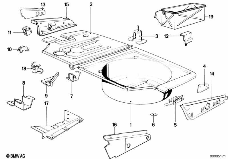 Gepäckraumboden Anbauteile