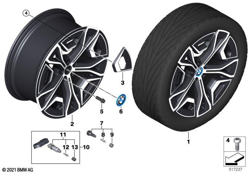 BMW LM Rad Aerodynamik 1021 - 22"