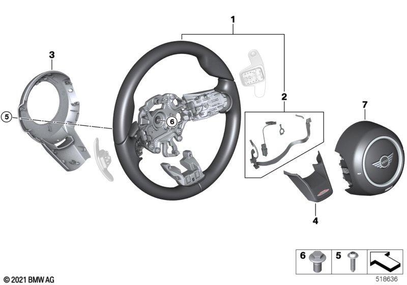 JCW Lenkrad Schaltwippen