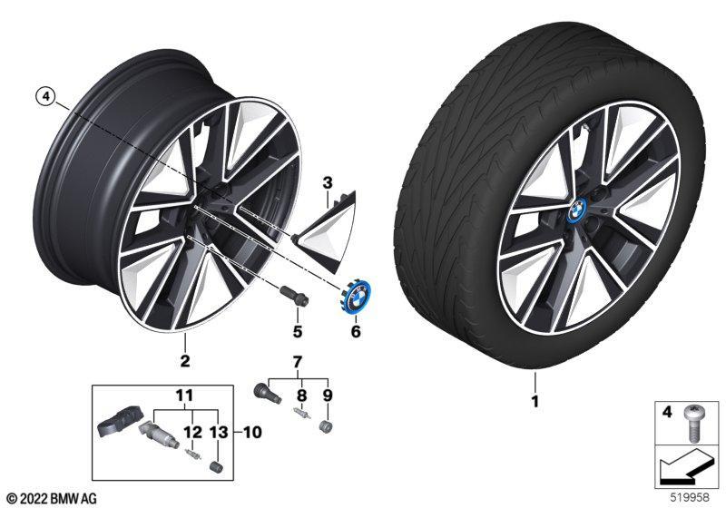 BMW LM Rad Aerodynamik 884 - 19"