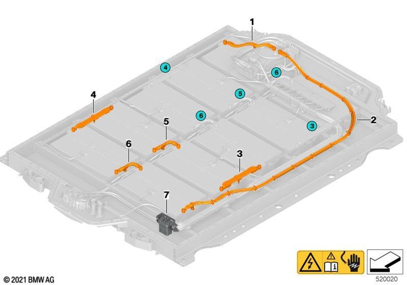 Hochvolt-Batterie HV-Verbindungsleitung