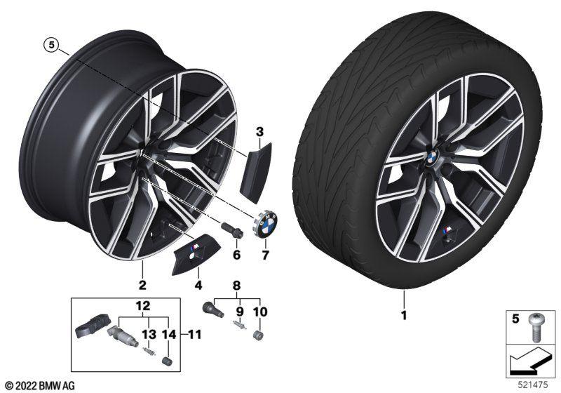 BMW LA wheel aerodynamics 907M - 20"