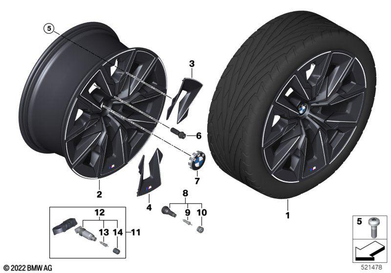 BMW LA wheel aerodynamics 909M - 21"