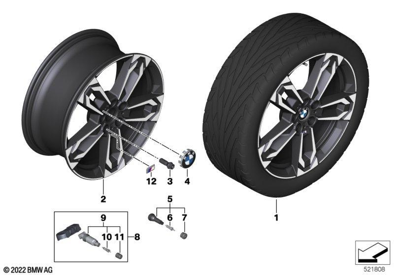 BMW LM Rad Doppelspeiche 871M - 19"