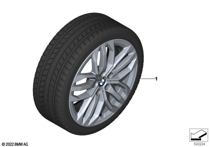 Winter wheel w/tire double sp. 879 - 18"