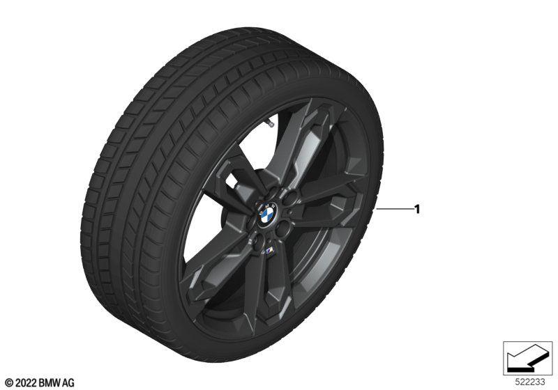 Wint.wheel w.tyre M dble sp. 871M - 19"
