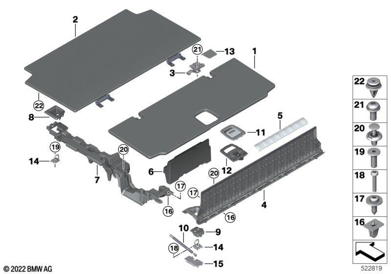 Verkleidung Gepäckraumboden PHEV