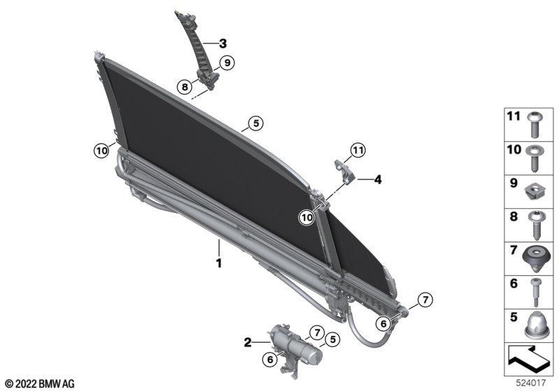 Sonnenschutzrollo elektrisch Tür hinten