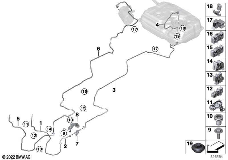 Kraftstoffleitung/Befestigungsteile