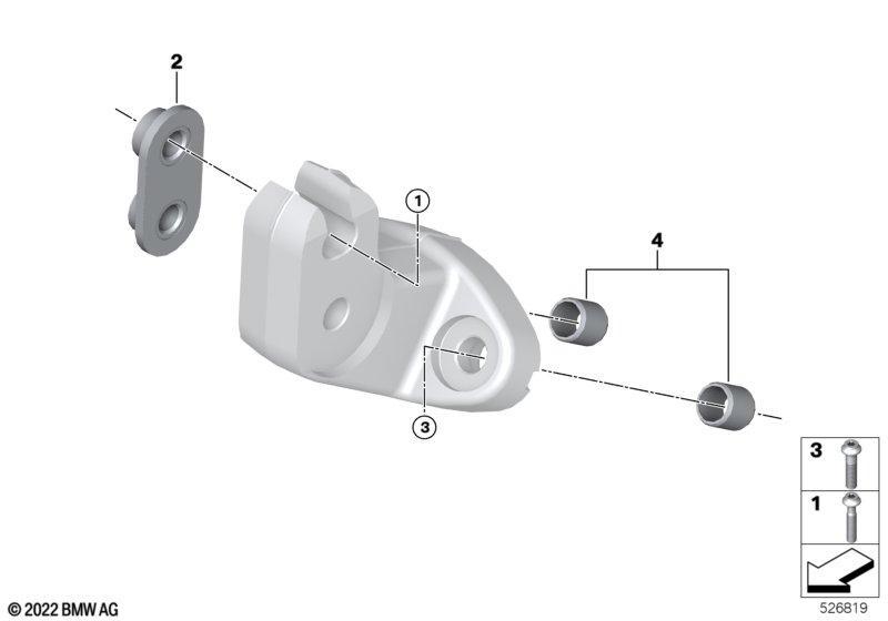 Halter Scheinwerfer