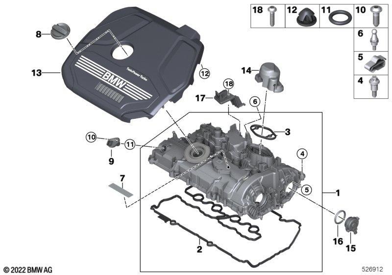 Zylinderkopfhaube/Anbauteile