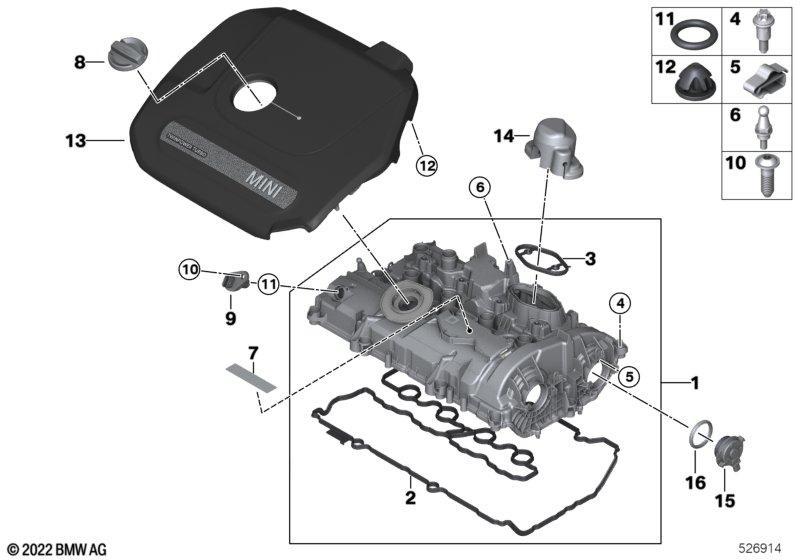 Zylinderkopfhaube/Anbauteile