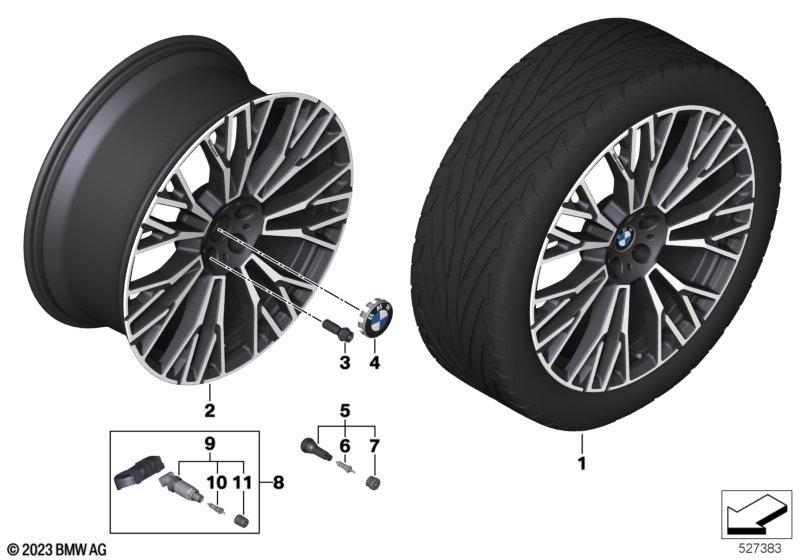 BMW LM-Rad Vielspeiche 745I - 22"