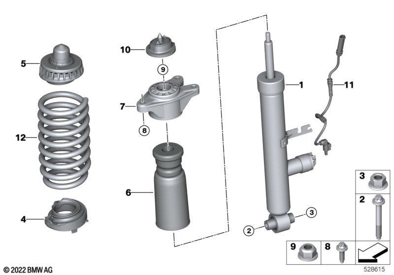 Federbein hinten / VDC