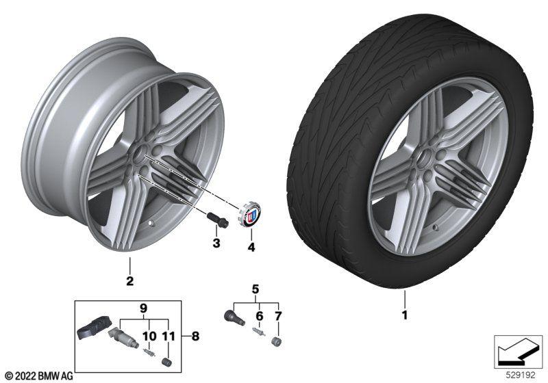 Alpina light alloy wheel 19"