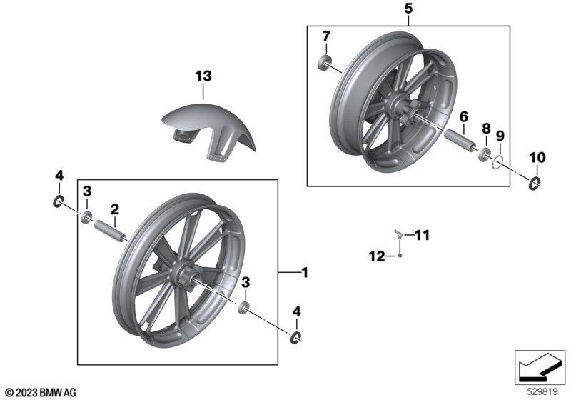 Schmiederäder(19"Vorderrad/16"Hinterrad)