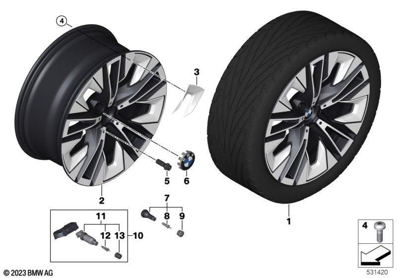 BMW LM Rad Aerodynamik 937 - 20"