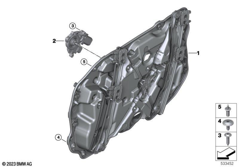 Türfenstermechanismus vorn