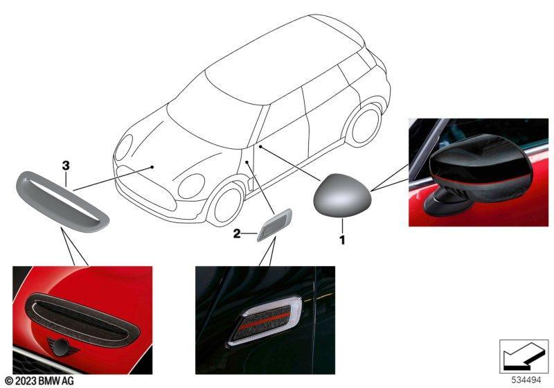 JCW Aerodynamik-Zubehörteile - F54 NEU