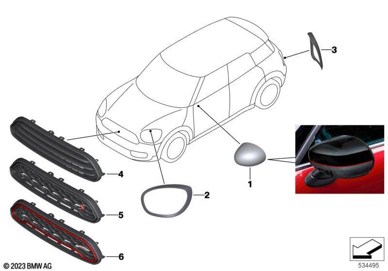 JCW Aerodynamik-Zubehörteile - F60 NEU