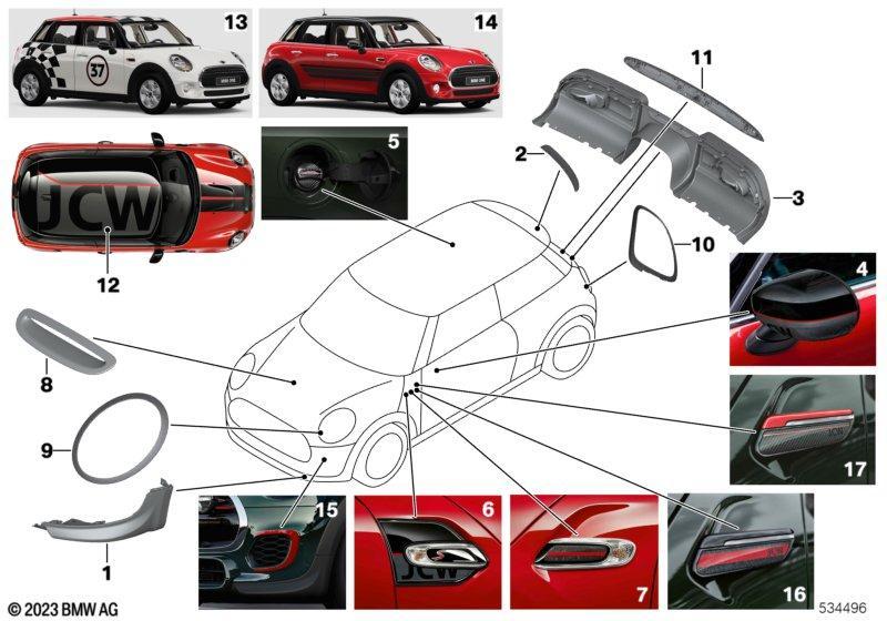 JCW Aerodynamik-Zubehörteile - F5x NEU