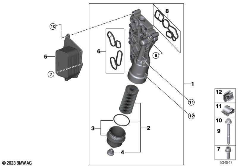 BMW 11428585235 Ölfilter - LEEBMANN24