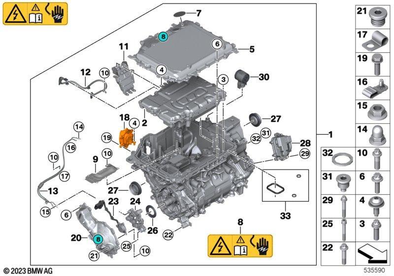 E-Maschine Vorderachse