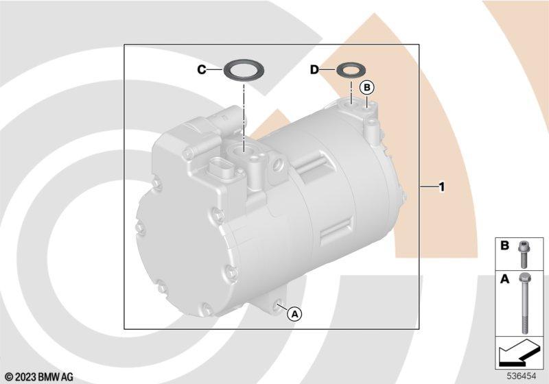 Anbausatz elektrischer Klimakompressor