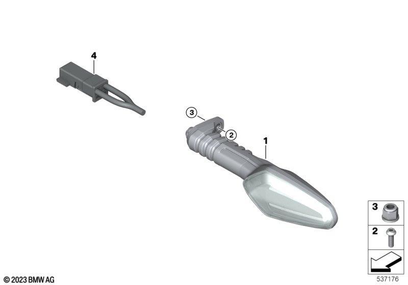 LED-Blinkleuchten vorn