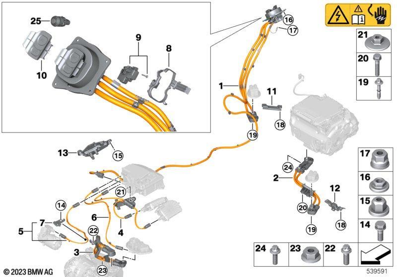 HV-Kabelsatz Ladedose