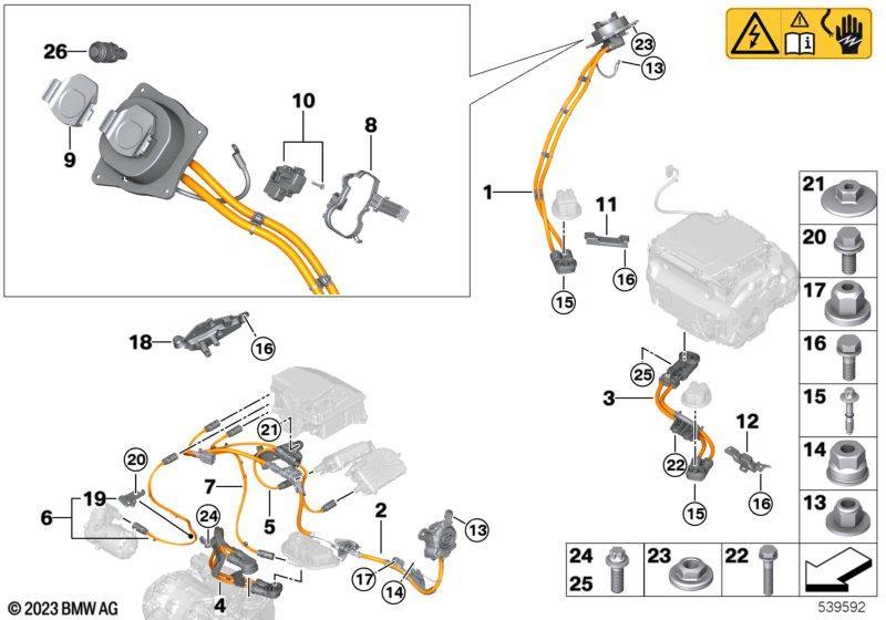 HV-Kabelsatz Ladedose