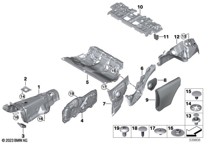 Schallisolierung hinten