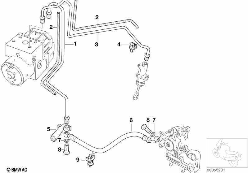 Bremsleitung hinten ABS