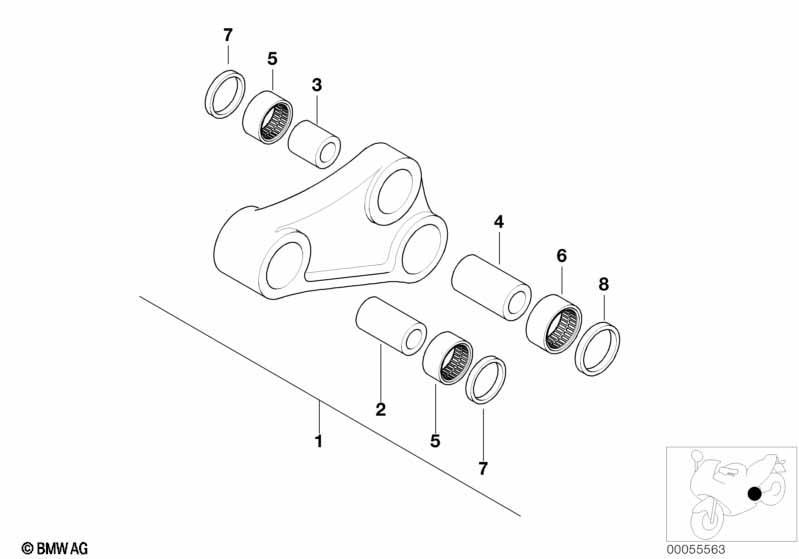 Hinterradschwinge Umlenkungsteile