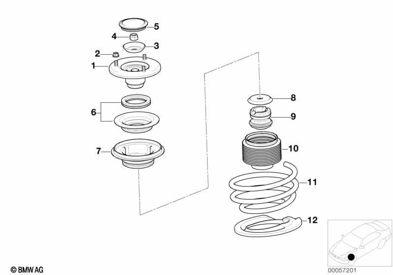 Schraubenfeder/Stützlager/Anbauteile