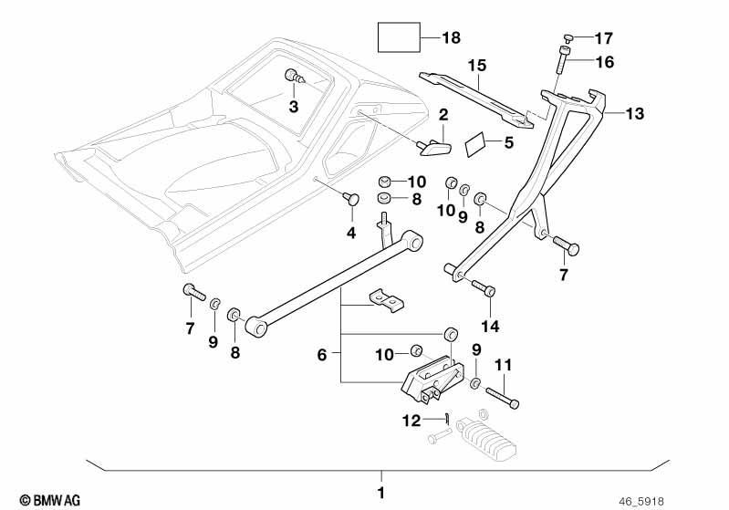 Nachrüstsatz Top Case Halter