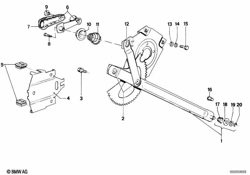 Türfenstermechanismus vorn