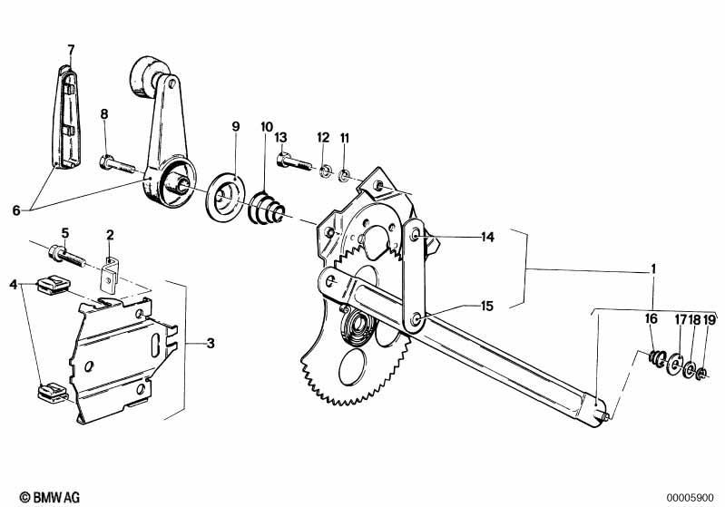 Türfenstermechanismus vorn