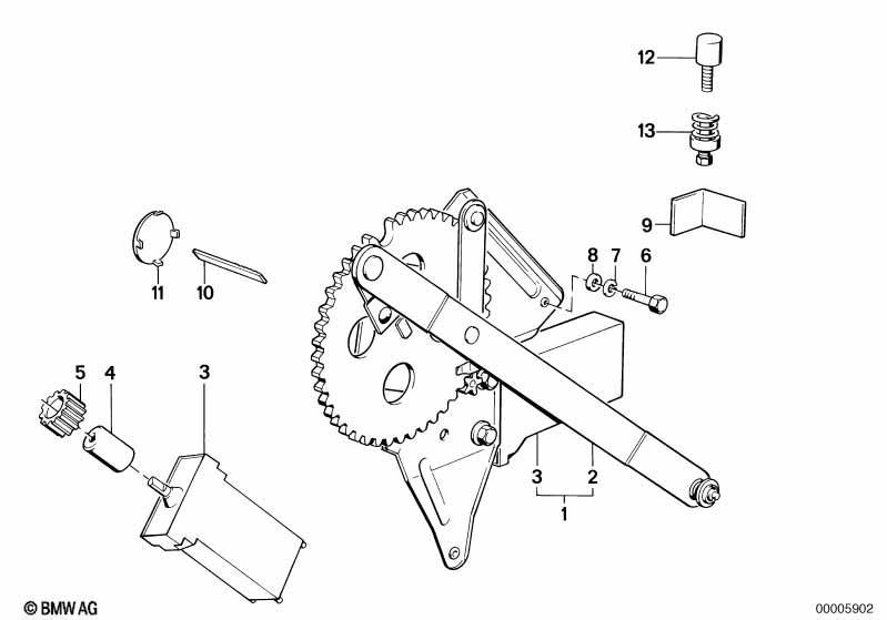 Türfenstermechanismus vorn