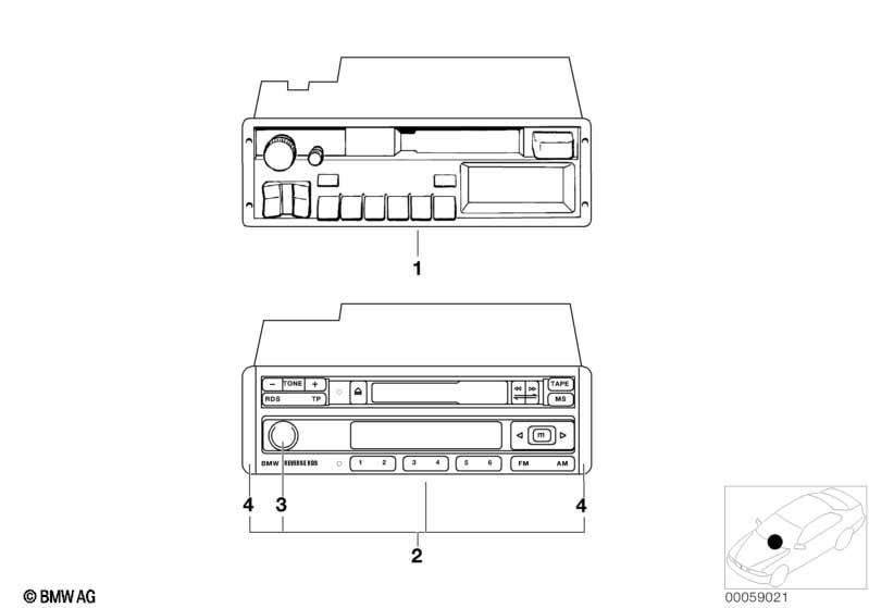 Radio BMW Reverse RDS