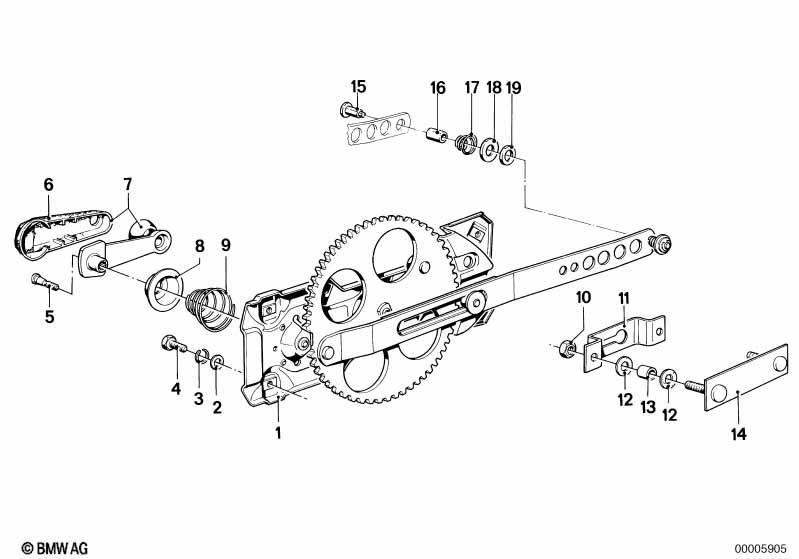 Türfenstermechanismus vorn