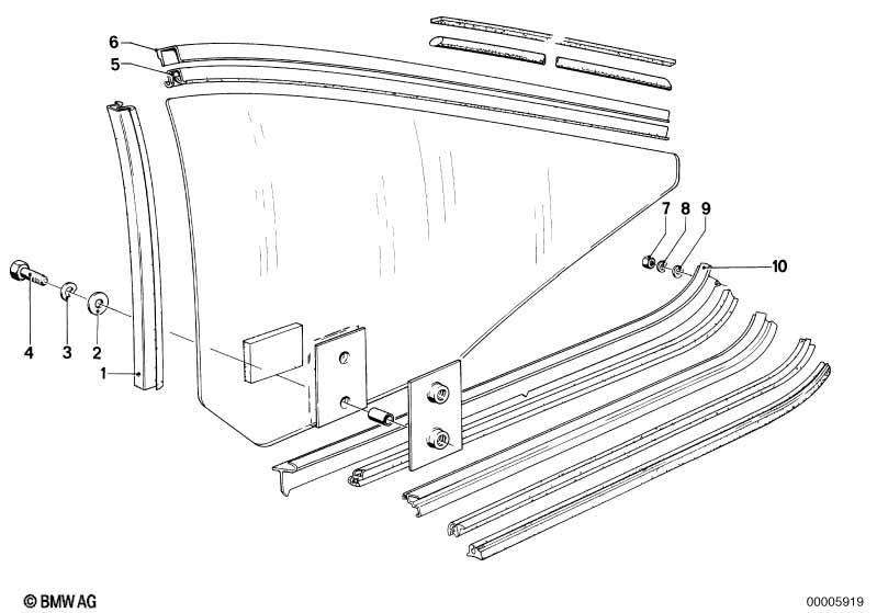 Fensterführung hinten