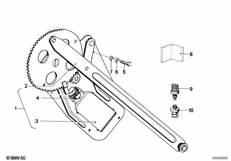 Türfenstermechanismus vorn